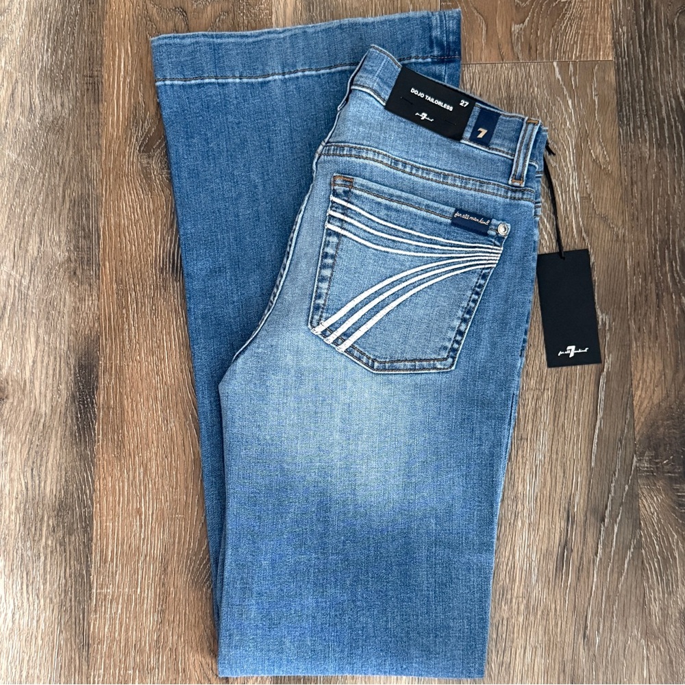 NWT 7 For All Mankind Tailorless Dojo Jeans 7FAMK